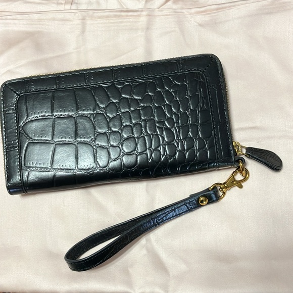 Sharif black leather zip around legacy wallet - Picture 2 of 9